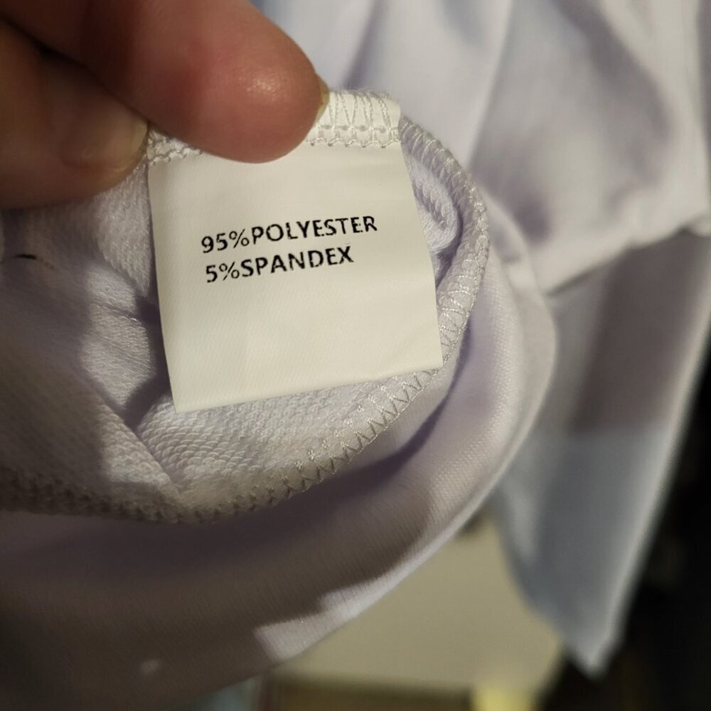 NWT SCACTO QUARTER ZIP WHITE PULLOVER SZ L - Picture 6 of 6